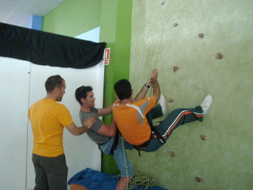 Escalada en la Zona de Rocdromo, haz clic para ampliar la foto