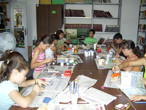 Foto de los talleres realizados en Garbayuela, haga clic en la imagen para ampliar