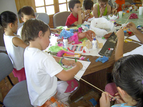 Foto de los talleres realizados en Tamurejo, haga clic en la imagen para ampliar