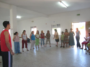 Asistentes al taller de risoterapia de Sancti-Spritus