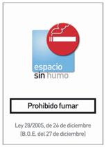 Espacio sin humo - Prohibido fumar